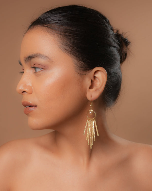 Hammered Stripes Danglers