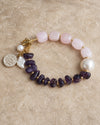 Rose Quartz Amethyst Bracelet