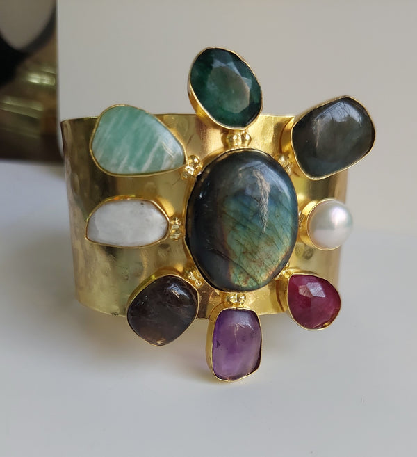 LABRADORITE MULTI GEM BRACELET