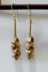 Topaz Leaf Earrings