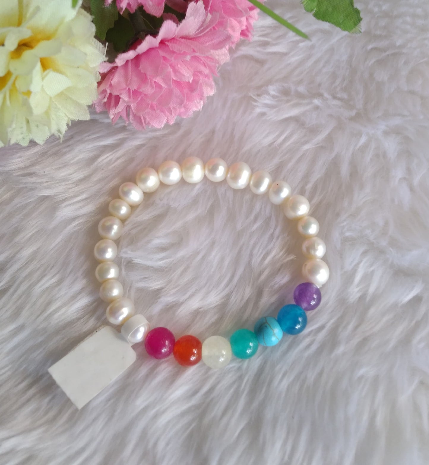 7 CHAKRA- PEARL BRACELET