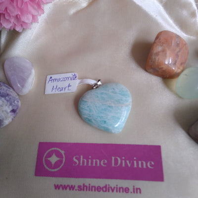 AMAZONITE HEART PENDANT