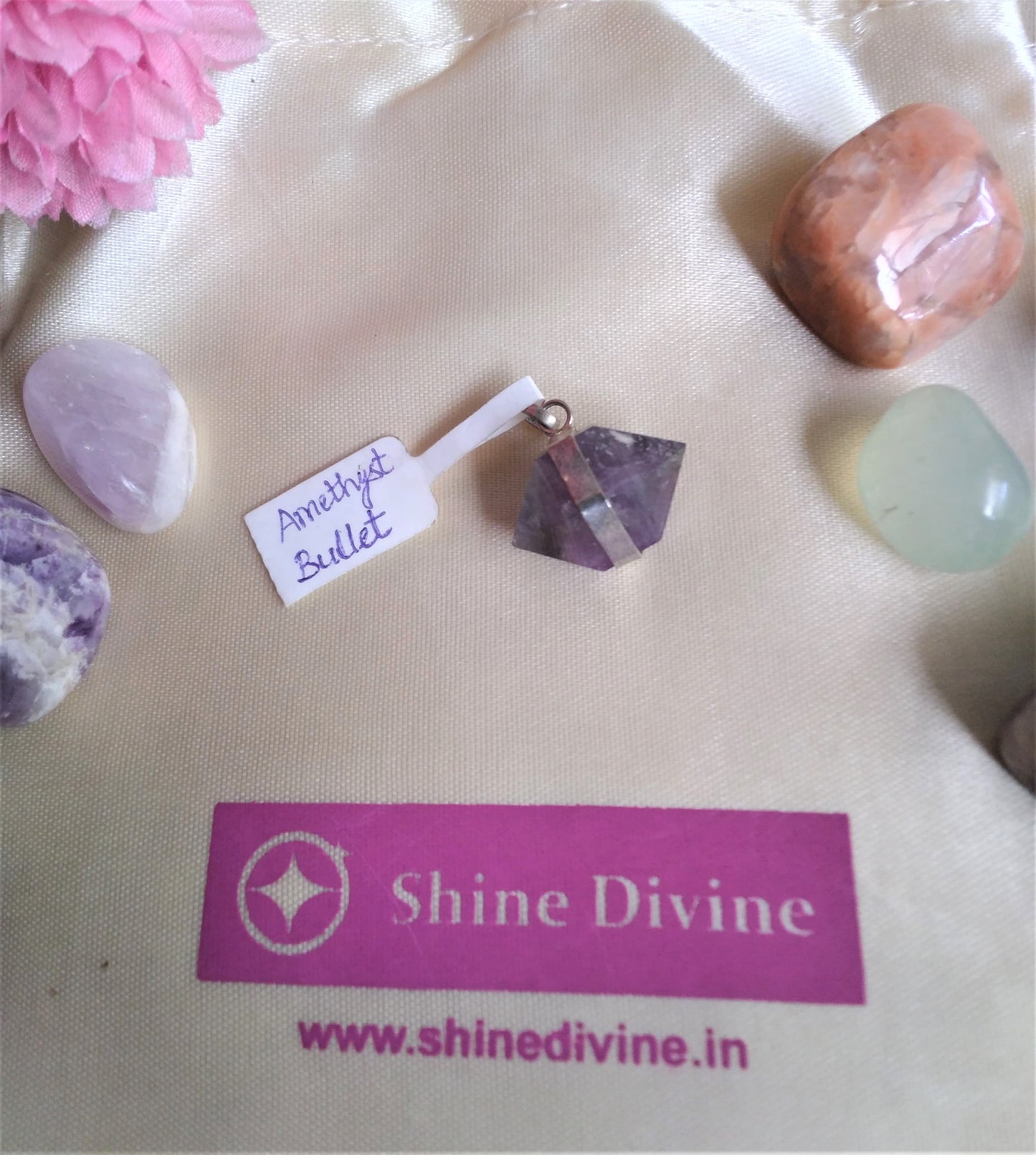 AMETHYST BULLET PENDANT