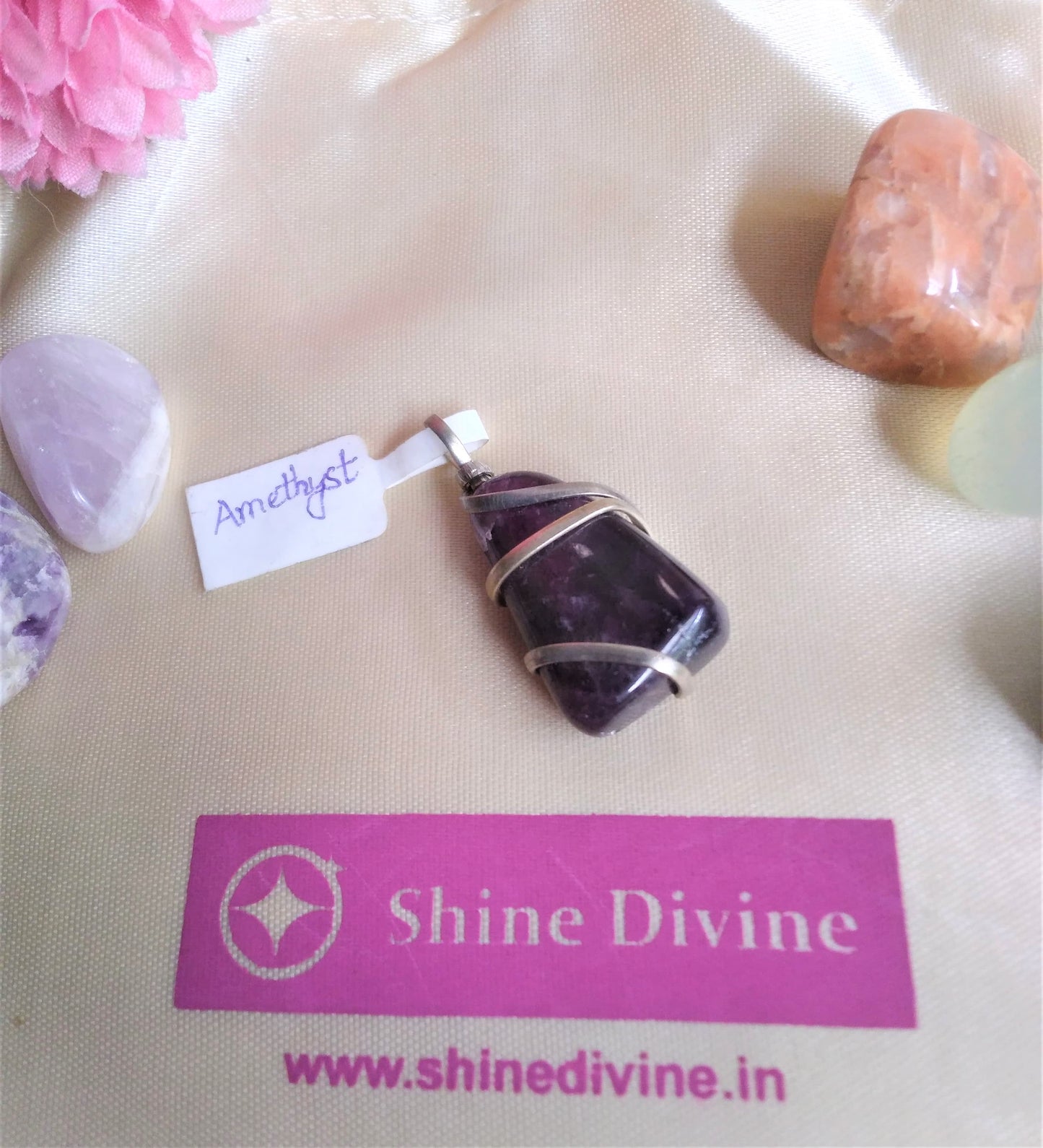 AMETHYST TUMBLE PENDANT