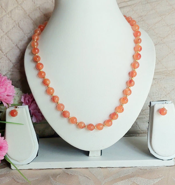 ORANGE CARNELIAN MALA