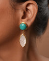 Mother of Pearl Leaf Earrings