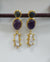 TRI GEM EARRINGS