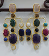 MULTI GEM RANI EARRING