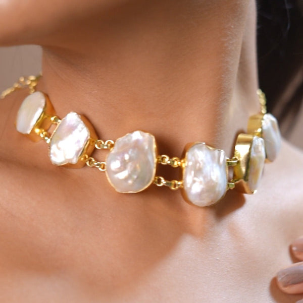 BAROQUE PEARL CHOKER SET