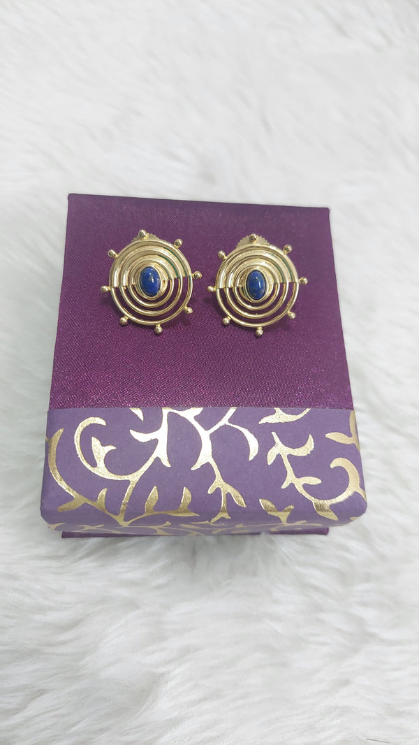 SUNSHINE LAPIS STUDS