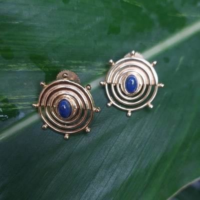 SUNSHINE LAPIS STUDS