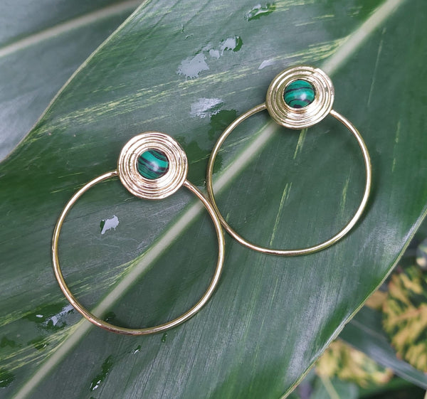 SUNSHINE MALACHITE EARRINGS