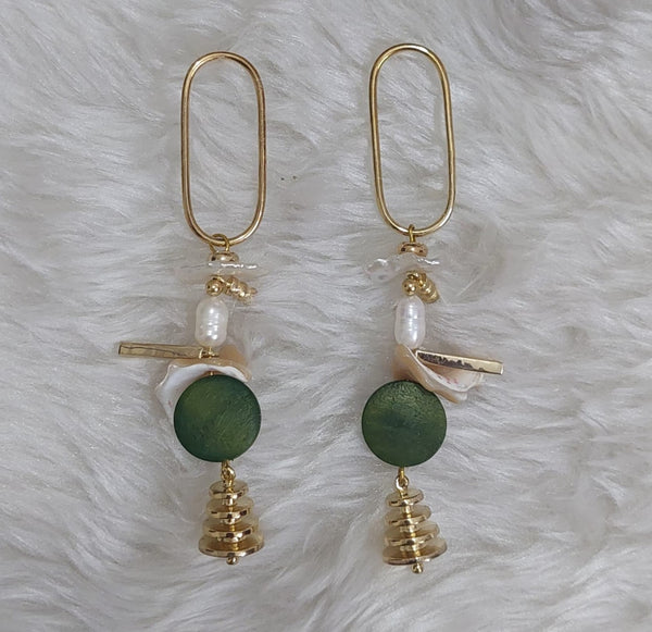 SUNSHINE JADE-MOP EARRINGS