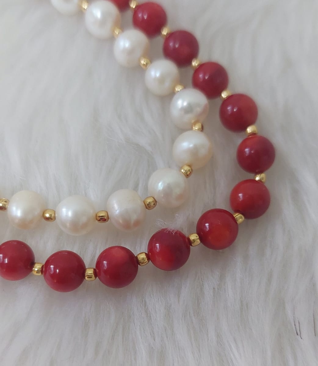 LUXE CORAL-PEARL NECKLACE