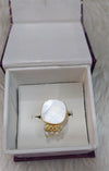 MOTHER OF PEARL RING