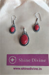 RED ONYX PENDANT SET