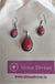 RED ONYX PENDANT SET