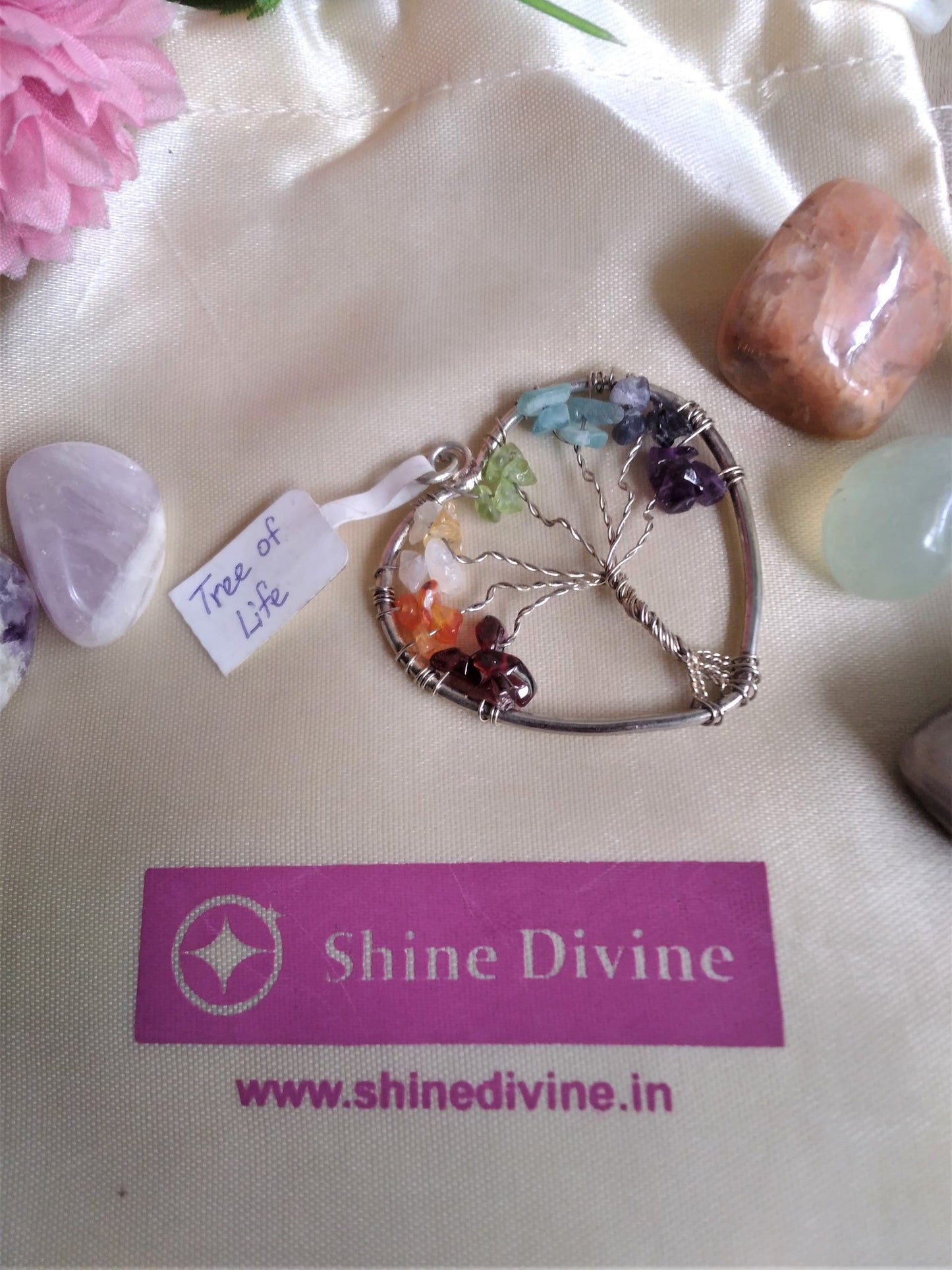 TREE OF LIFE CRYSTAL PENDANT