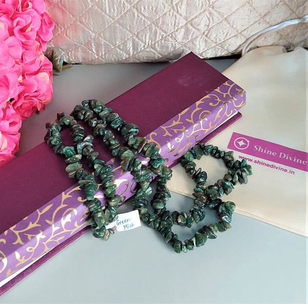GREEN MICA UNCUT MALA