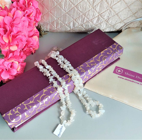 MOON STONE CRYSTAL MALA