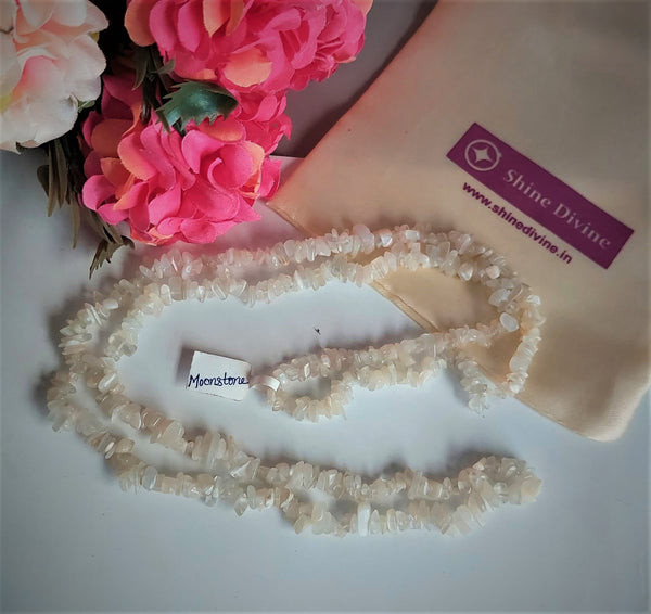 MOON STONE CRYSTAL MALA