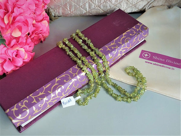 PERIDOT CRYSTAL MALA