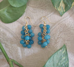 BERRYLICIOUS SKY BLUE ONYX EAR RINGS