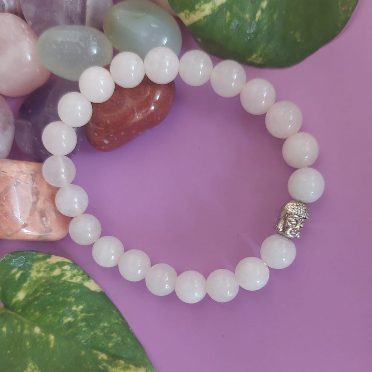 ROSE QUARTZ BUDDHA BRACELET