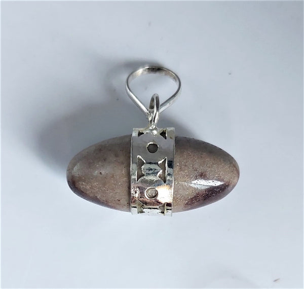 NARMADA STONE BULLET PENDANT