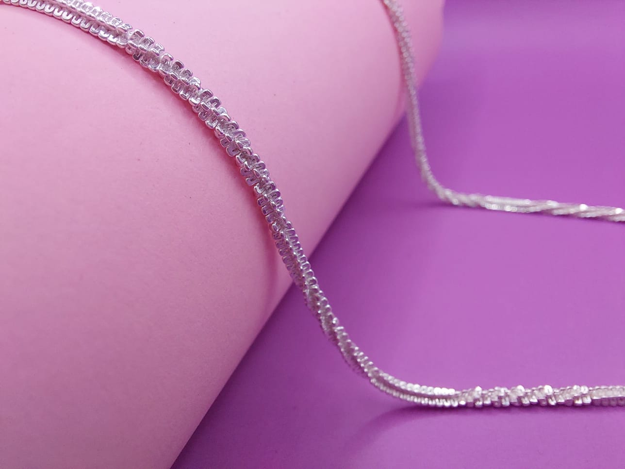 SILVER FANCY ROPE CHAIN