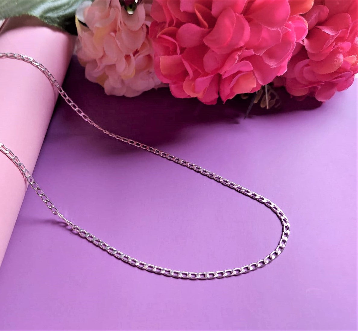 SILVER FLAT LINK CHAIN