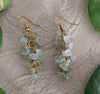 UNCUT FLUORITE EAR RINGS