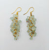 UNCUT FLUORITE EAR RINGS