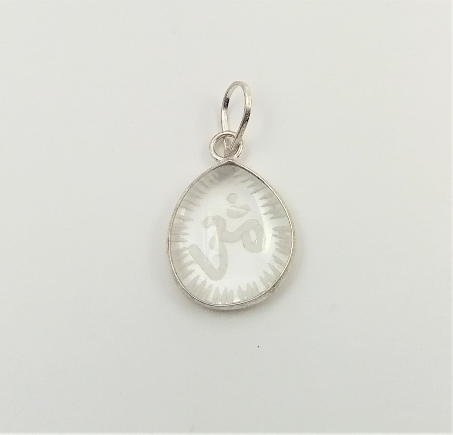 ROCK CRYSTAL ENGRAVED PENDANT