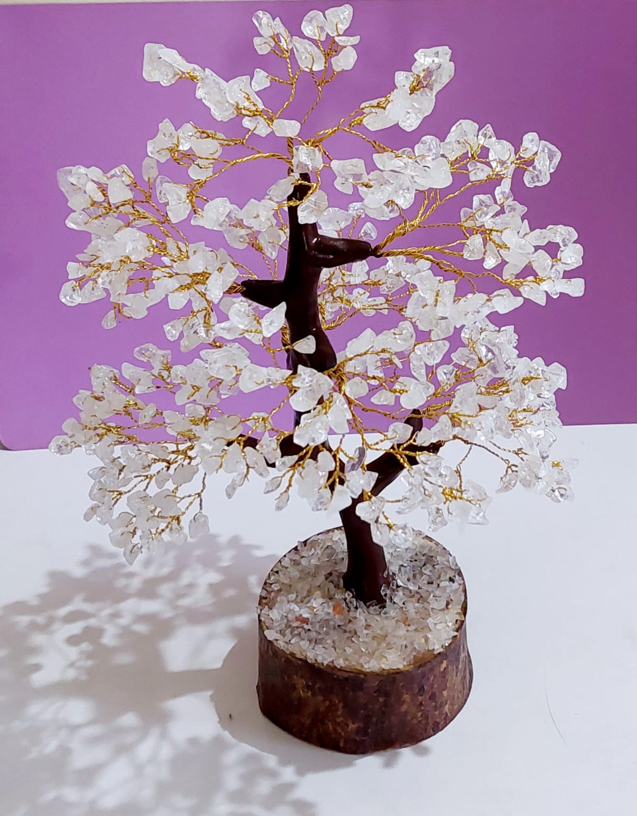 ROCK CRYSTAL GEMSTONE TREE (Large)