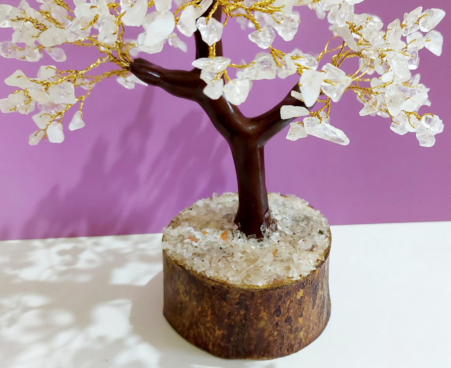 ROCK CRYSTAL GEMSTONE TREE (Large)
