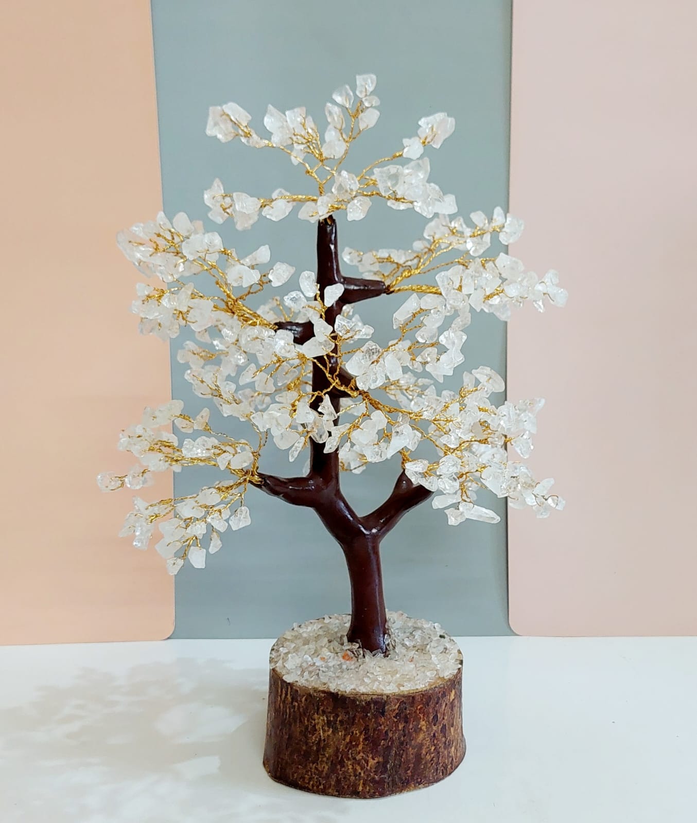 ROCK CRYSTAL GEMSTONE TREE (Large)
