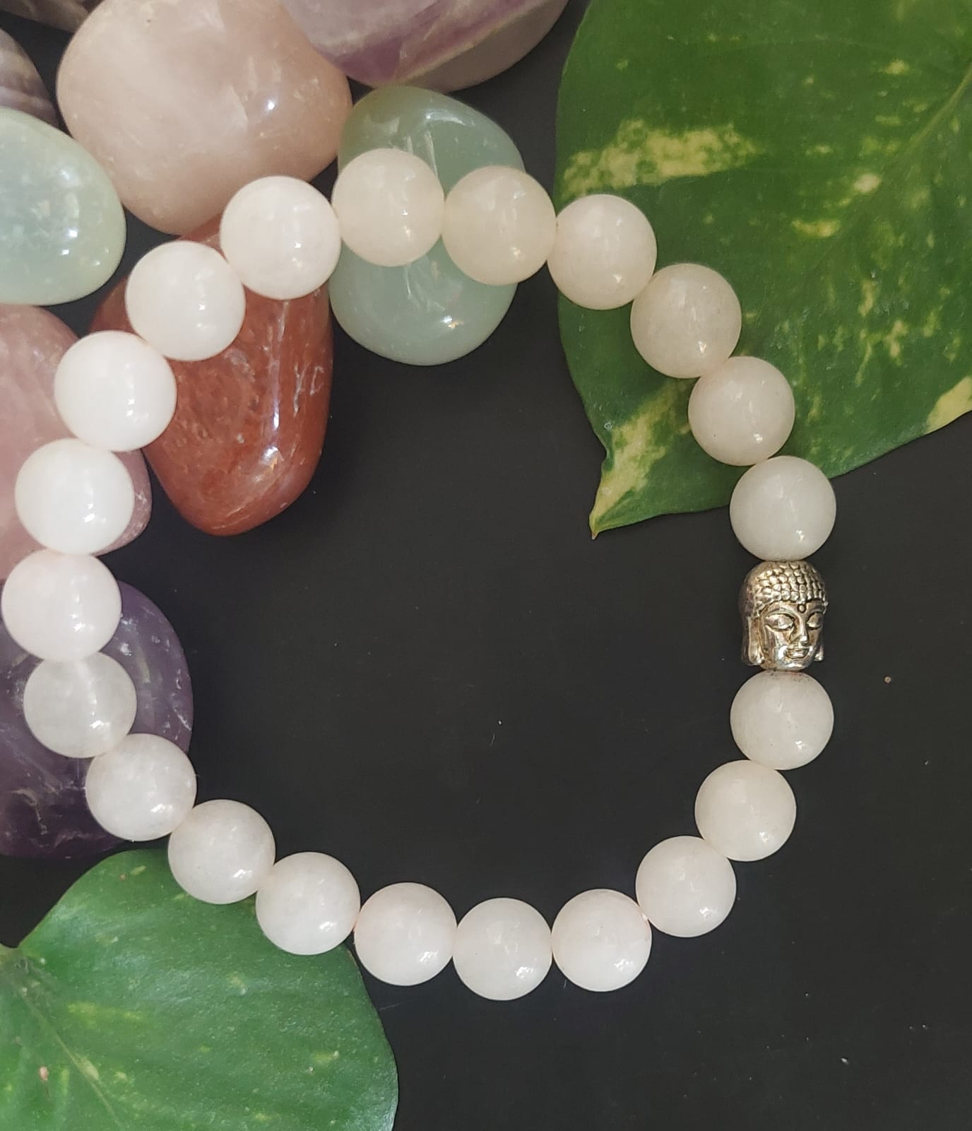 ROSE QUARTZ BUDDHA BRACELET