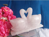ROSE QUARTZ SWAN PAIR