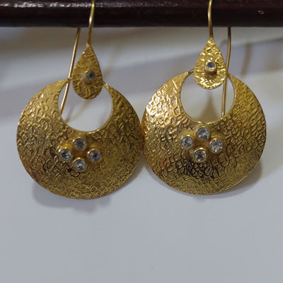 Topaz Crescent Earrings