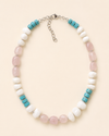 Rose-Coral-Turquoise Necklace