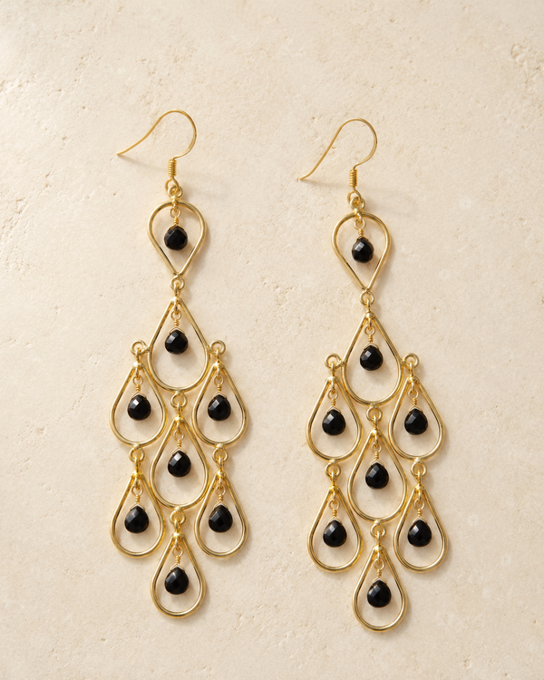 Black Onyx Earrings