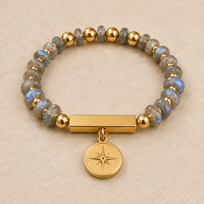 Labradorite Compass Bracelet