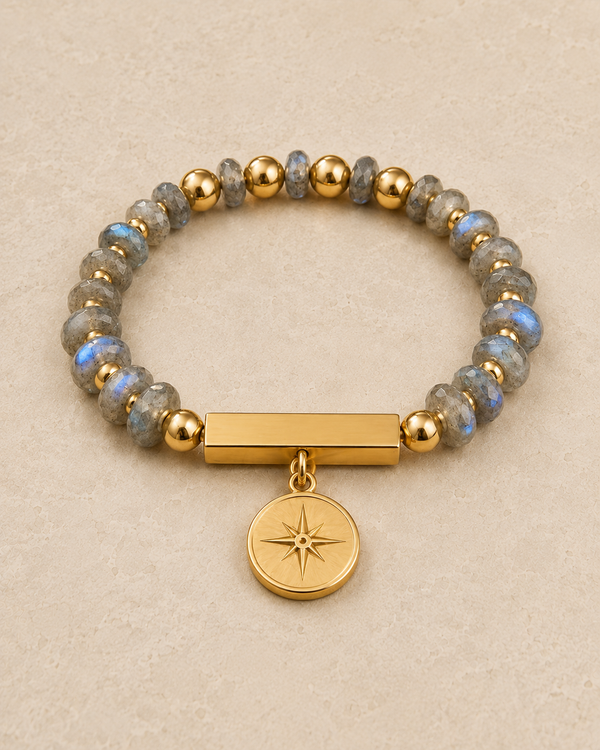 Labradorite Compass Bracelet