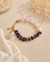 Rose Quartz Amethyst Bracelet