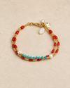 Turquoise Coral Bracelet