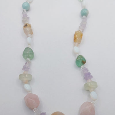 Multi-Gem Ball Necklace
