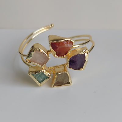 MULTI GEM FLOWER BRACELET