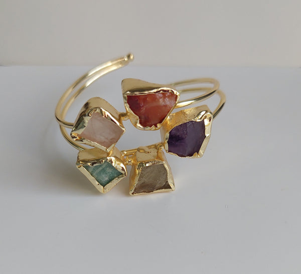 MULTI GEM FLOWER BRACELET