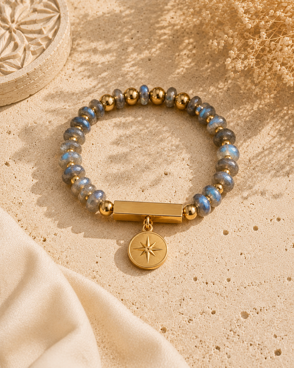 Labradorite Compass Bracelet